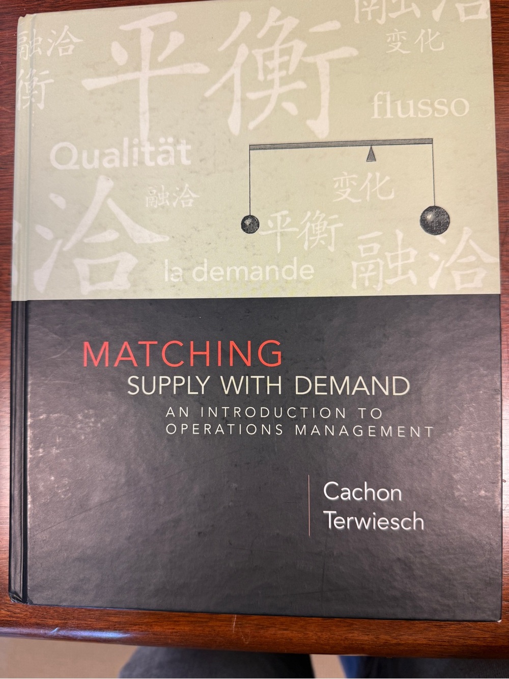 Textbook: matching supply with demand by cachon terwiesch